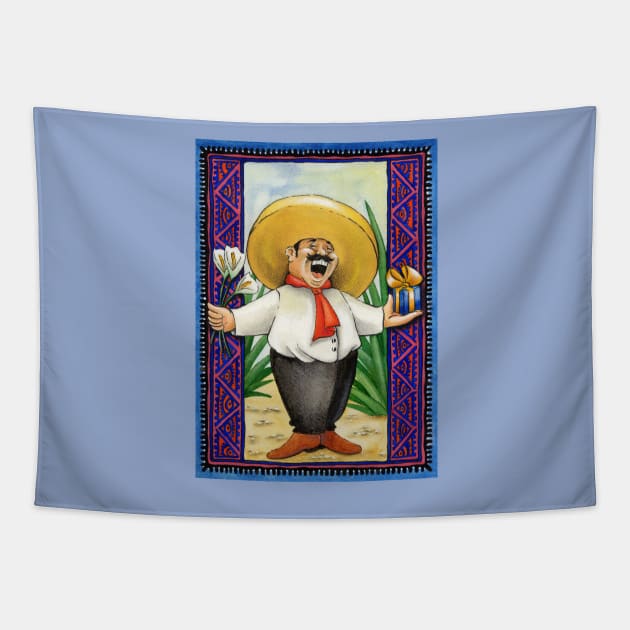 MARIACHI SINGER Tapestry by Colette