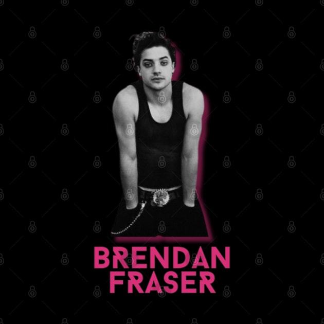 Brendan fraser\\retro fan art by MisterPumpkin