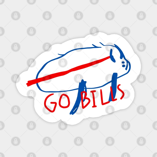 Drawing Go Bills Magnet by Unfluid