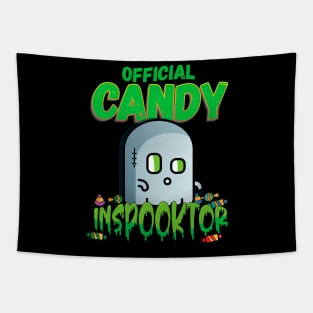 Official Candy Inspector Cute Halloween Ghost Tapestry