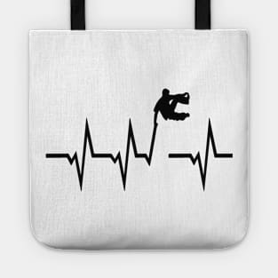 Parcour Heartbeat Funny Outdoor Running Sport Design Tote