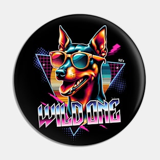 Wild One Miniature Pinscher Dog Pin