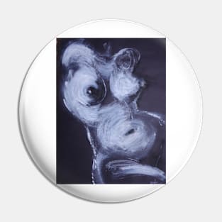 Black And White Torso 1 - Female Nude Pin