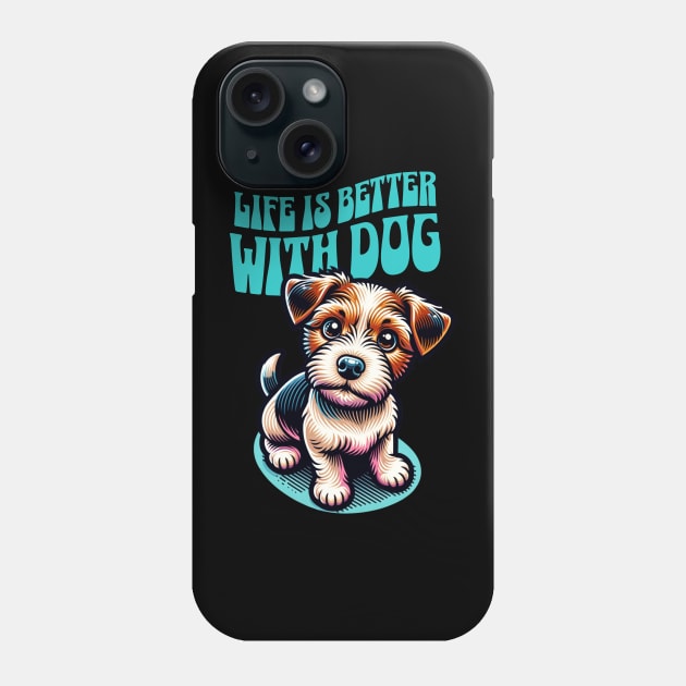 Life is Better with Dog Phone Case by Kyuushima