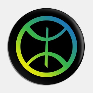 amazigh berber symbol with circle Pin