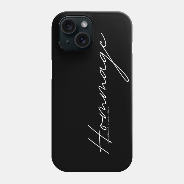 German language in use Hommage Phone Case by PrintsHessin