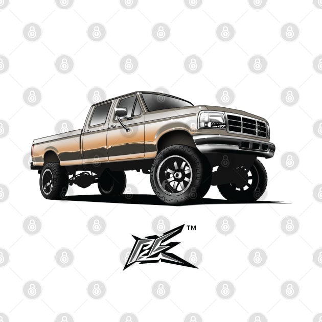 ford f250 pickup dual color by naquash