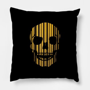 golden skull Pillow