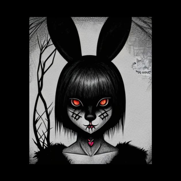 Bunny scratchy face by Skandynavia Cora