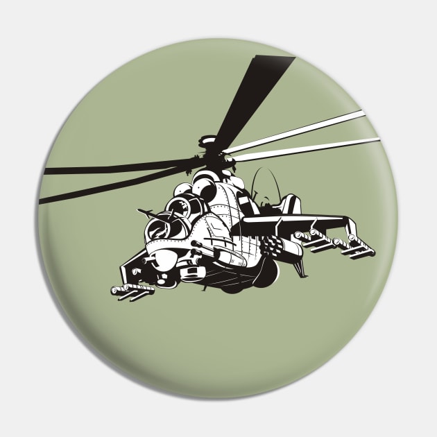 Cartoon helicopter Pin by Mechanik