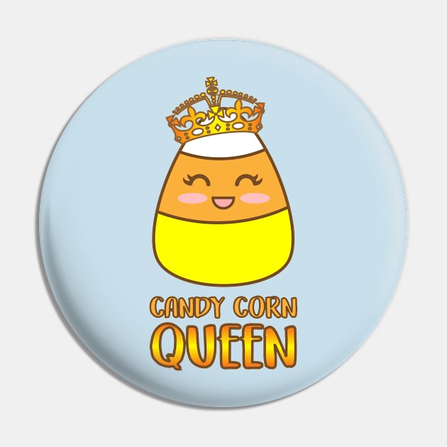 Halloween Candy Corn Queen Pin by Irene Koh Studio