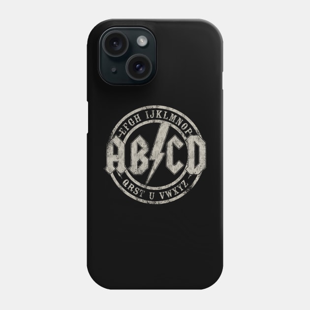 Hard Rock Alphabet Phone Case by Zachterrelldraws