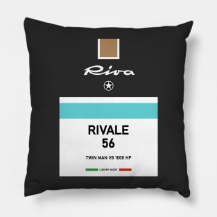 Rivale Riva Aquarama Yachting Riviera Monaco vintage Pillow