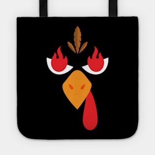 Turkey Face angry thanksgiving fall season cute matching friend costume inspiration Tote