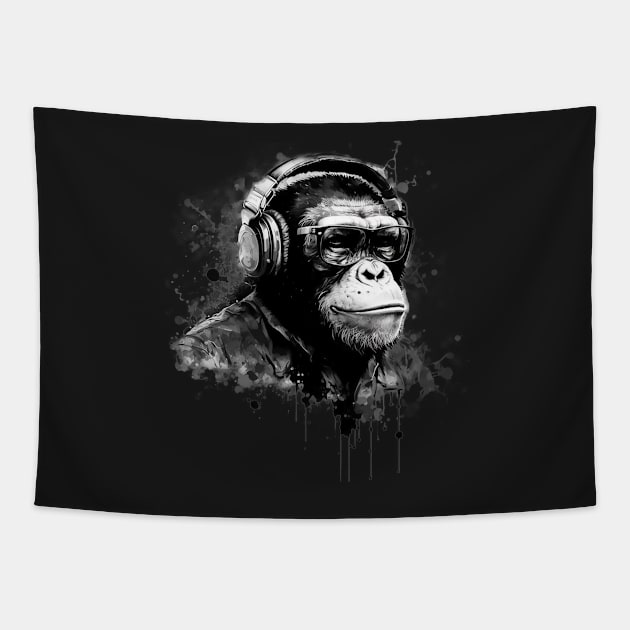 Cool Monkey Tapestry by Abili-Tees