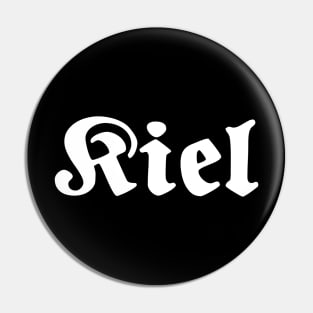 Kiel written with gothic font Pin