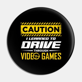 Funny Gamer Driving License Gift Pin