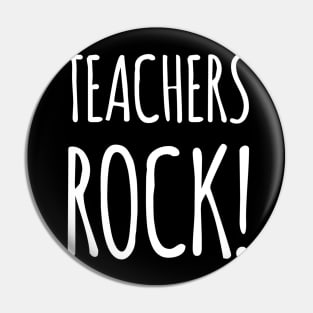 Teachers Rock! Pin