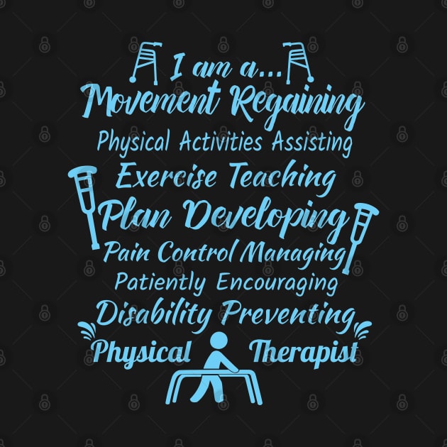 Physical Therapist Gift Physical Therapy PT Month Print by Linco