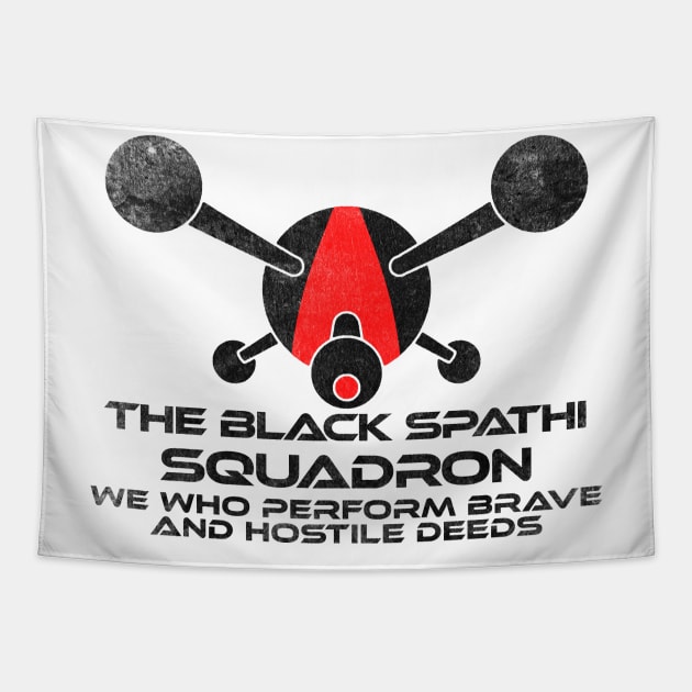 Black Spathi Squadron Tapestry by talenlee