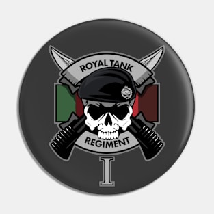 1st Royal Tank Regiment (Front & Back logo) Pin