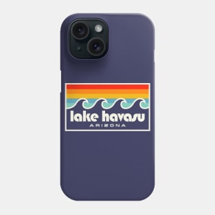 Lake Havasu Retro Vintage Style Distressed Sunset Waves Phone Case