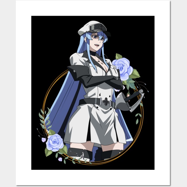 Akame Ga Kill Esdeath' Poster, picture, metal print, paint by