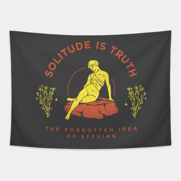 Solitude is Truth Tapestry by prajnabhawika