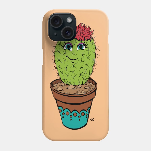 Cactus Blossom Phone Case by artfulfreddy