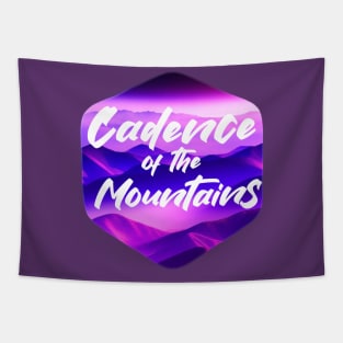 Cadence of the Mountains, Purple Gradient Mountains Tapestry