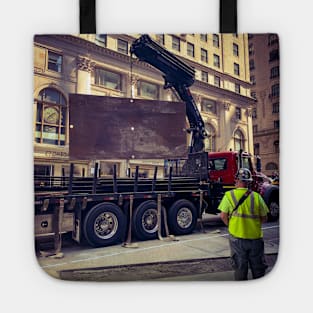 Men At Work Manhattan New York City Tote