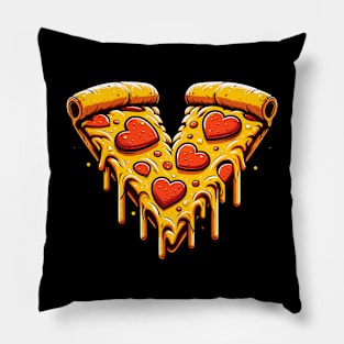 Pizza Heart Valentine's Day Pillow