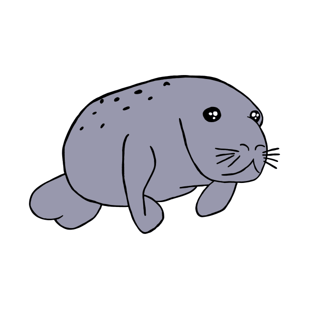 Baby manatee by shellTs