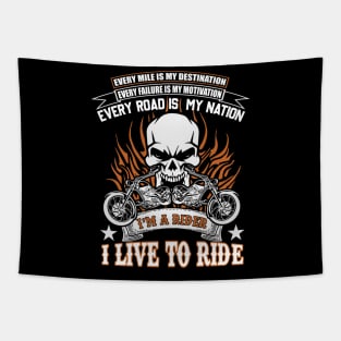 Motorcycle ride to live Tapestry