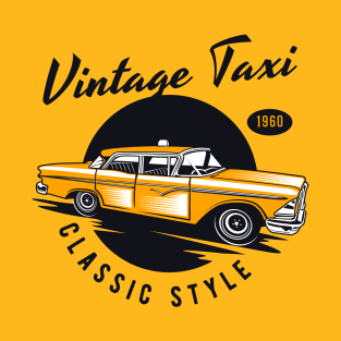 Vintage Taxi Classic American New York City T-Shirt