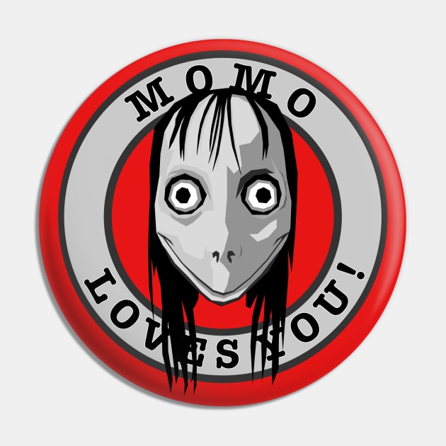 Momo Loves You... Pin by Randomart