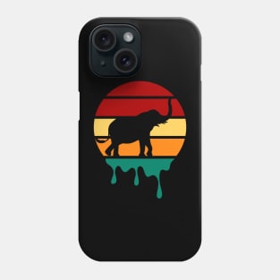 Vintage Sunset Elephant Aesthetic Phone Case