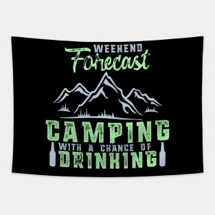 Weekend Forecast Camping with a Chance of Drinking Tapestry