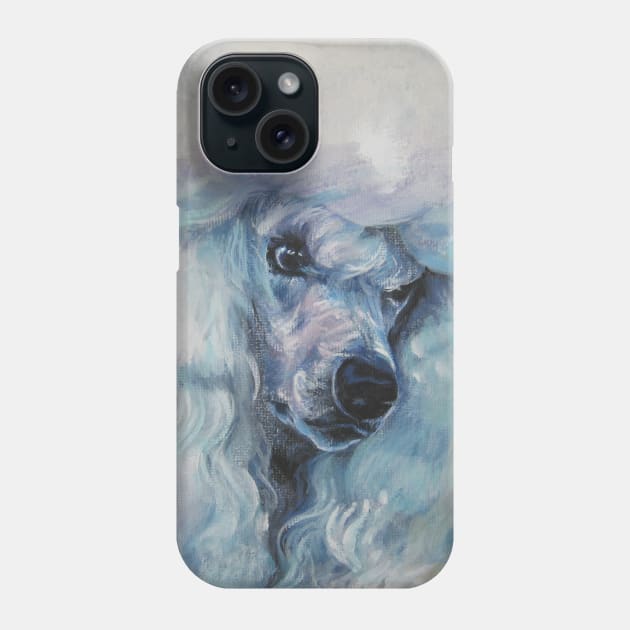 Poodle Fine Art Painting Phone Case by LASHEPARD