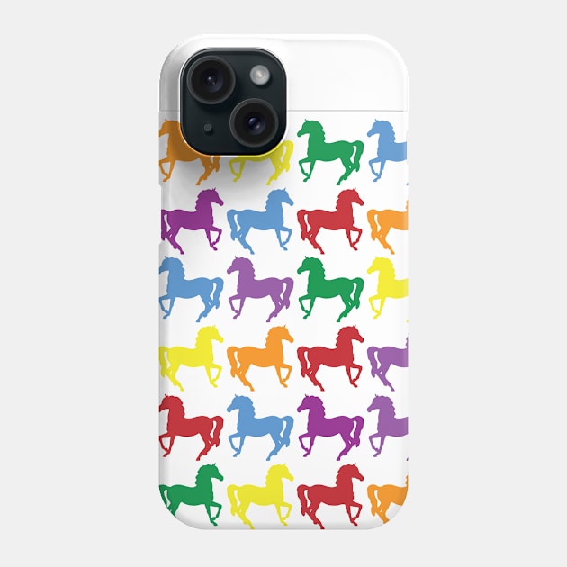 COLORFUL HORSES Pop Art Phone Case by BruceALMIGHTY Baker