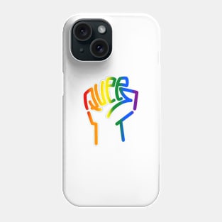 Queer power rainbow version Phone Case