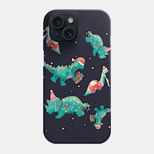 Dino Xmas Party Time Phone Case