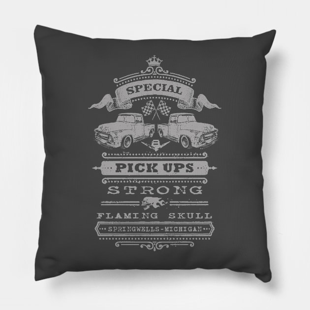 Automotive 1950's Ford F100 Antique Truck Pillow by ploxd