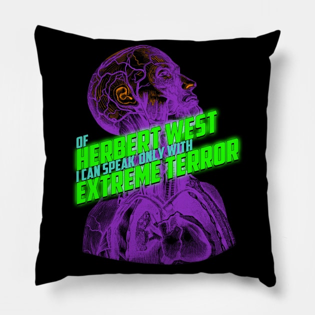 Herbert West: Reanimator Pillow by UnlovelyFrankenstein