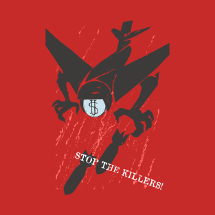 Stop the Killers! Translated - Soviet Propaganda, Anti War, Anti Imperialist, USSR T-Shirt