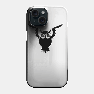 Mighty black owl Phone Case