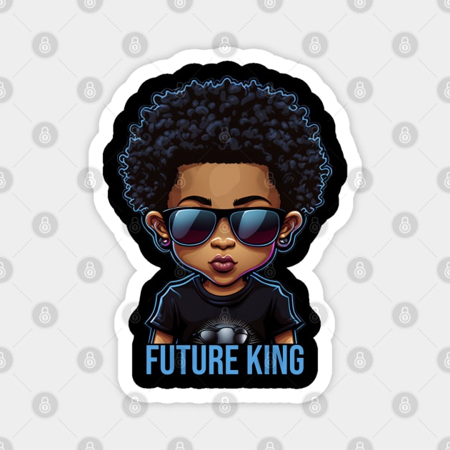 Future King, African American Male child Magnet by UrbanLifeApparel