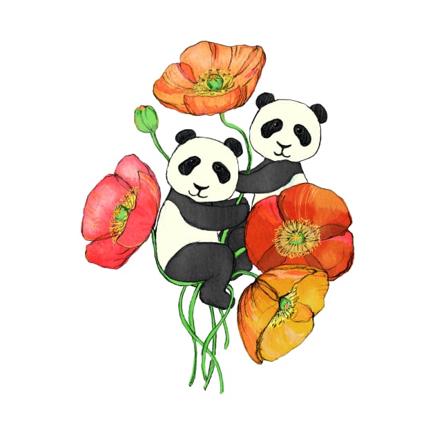 Poppies & Pandas by micklyn