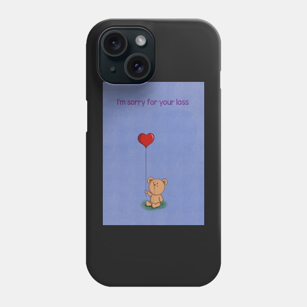 The Bear with the Big Heart - loss Phone Case by GarryVaux