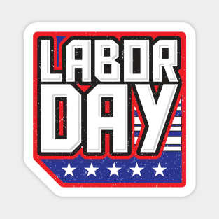 USA Labor Day Magnet